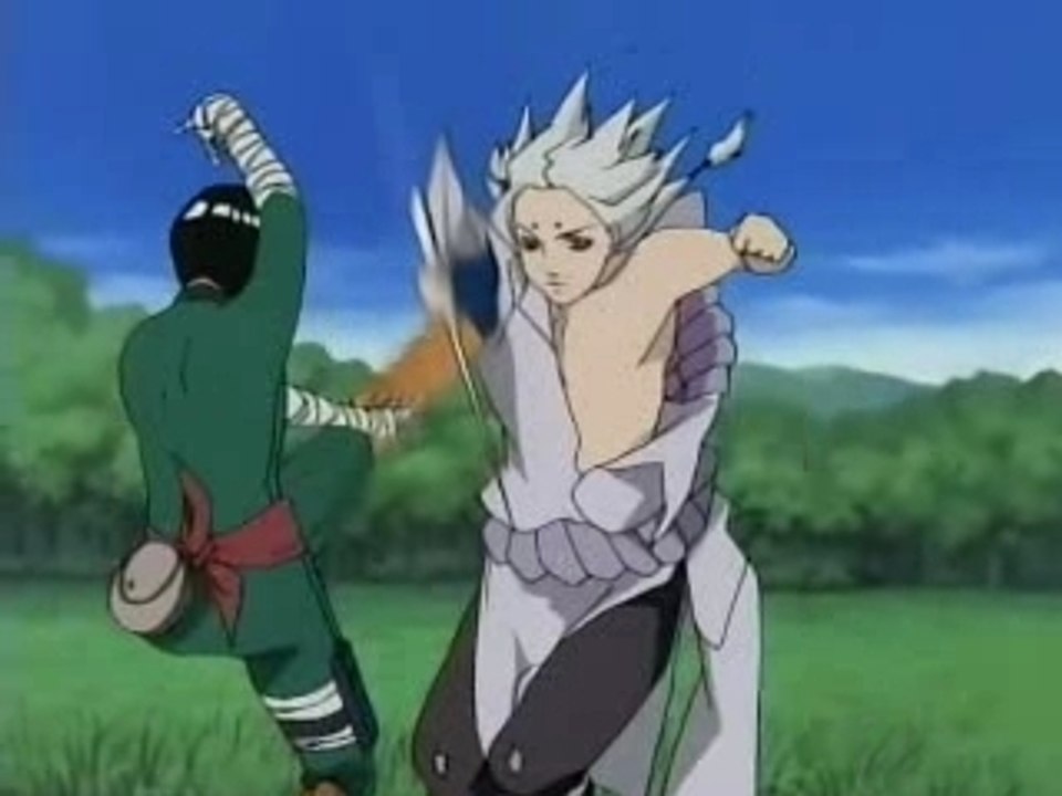 rock lee vs kimimaro