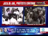 Jayalalithaa's supporters protesting for bail in Tamil Nadu