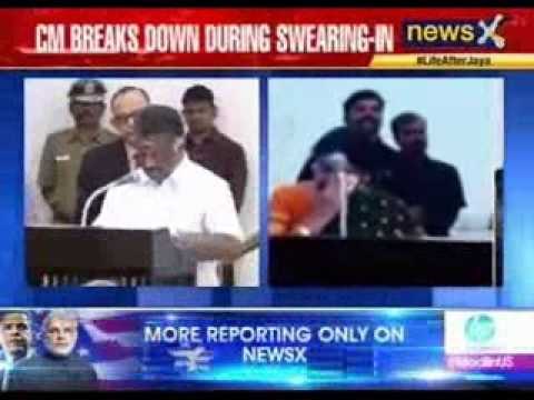 O Panneerselvam sworn-in as the 28th CM of Tamil Nadu