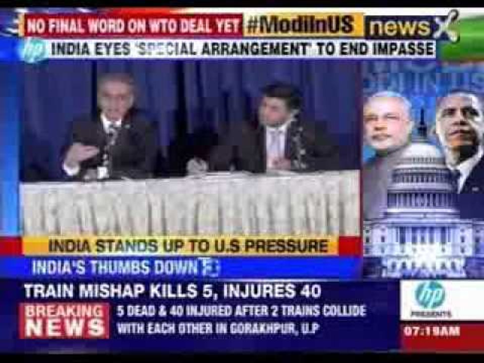 India-US summit: Modi hopes for agreement soon on WTO deal