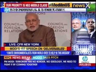 #ModiInUS: Modi addresses Council on Foreign Relations in New York