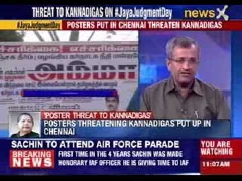 #JayaJudgementDay: Posters threatening Kannadigas put up in Chennai