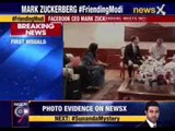Dressed in dark suit, Facebook's Mark Zuckerberg meets PM Modi