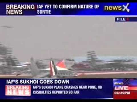 IAF's fighter plane Sukhoi 30 crashes in Pune, both pilots eject safely