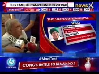 Haryana Chief Minister Bhupinder Singh Hooda casts his vote