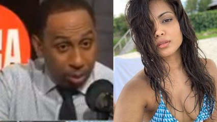 Stephen A Smith STOPS His Show To DROOL Over NY Knicks Head Coach’s HOT WIFE!