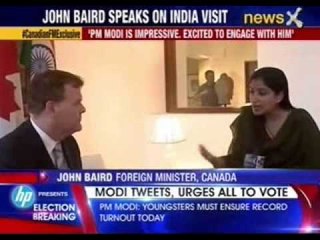 Foreign Minister John Baird speaks on India visit