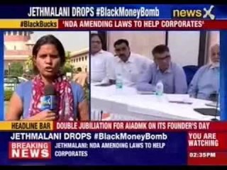 Jethmalani accuses NDA of shielding corporates