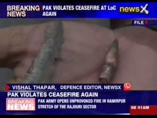 Pakistan violates ceasefire at LoC again