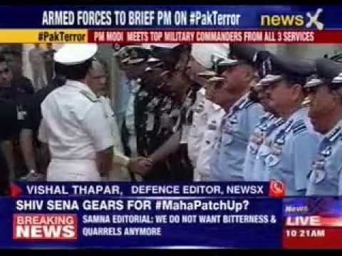 PM Narendra Modi meets top military commanders