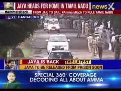 Live: Jayalalithaa released from jail after 21 days, supporters celebrate