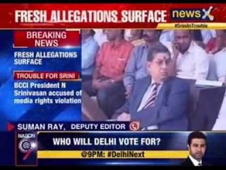 BCCI president N Srinivasan accused of media rights violation
