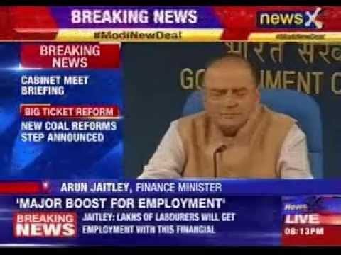 Arun Jaitley, Goyal address cabinet briefing