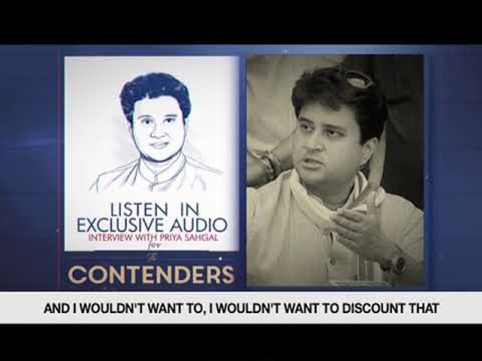Listen in to an Exclusive Audio from Priya Sahgal's interview with Jyotiraditya Madhavrao Scindia