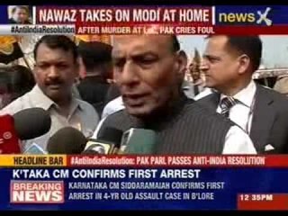 Rajnath Singh: Pakistan should stop ceasefire violations