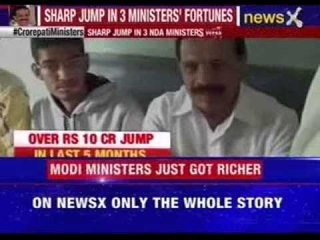Sharp jump in 3 NDA ministers wealth in 5 months time