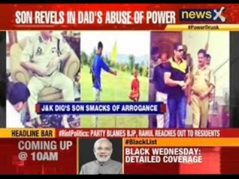 J&K DIG’s son posts photos of ‘Dad & I’ enjoying perks of power