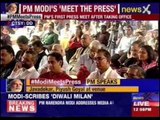 Narendra Modi addresses media at ‘Diwali Milan’ event at BJP headquarters