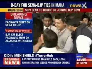 BJP CM elect Fadnavis mum on alliance with Shiv Sena