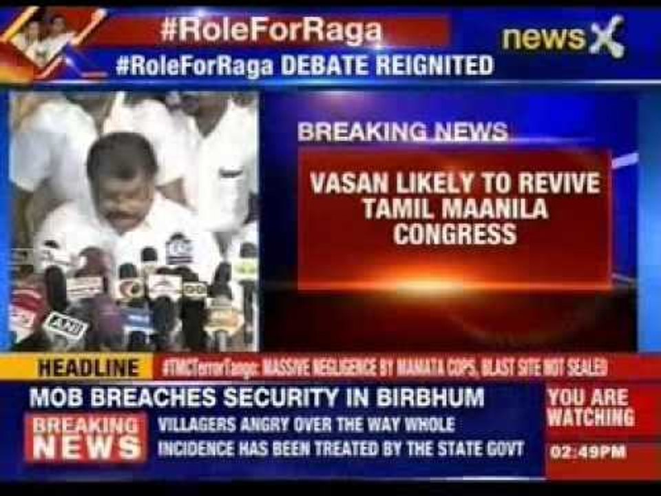 Senior leader GK Vasan quits Congress