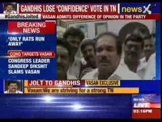 Congress targets Vasan says 'Only rats run away'
