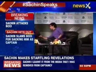 #SachinSpeaks: Sachin’s slams BCCI for sacking him as captain