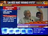 Narendra Modi addresses members of weavers community in Lalpur, Varanasi