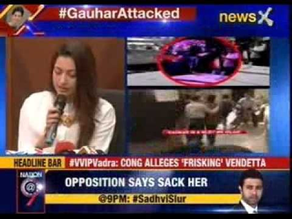 Gauhar Khan fights for right