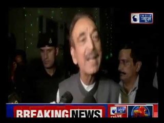 समर्थन के फैसले के पहले महबूबा ने किया सरकार बनाने का एलान: गुलाम नबी आजाद