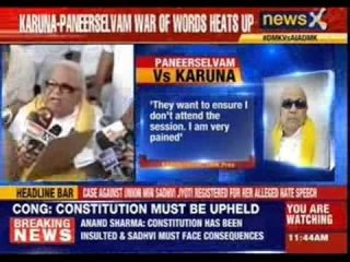 #DravidianAssembly: Karuna-  Panneerselvam war of words heats up