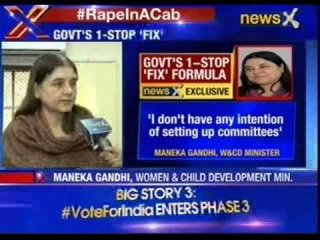 #RapeInaCab: Maneka Gandhi speaks to NewsX over rape cases