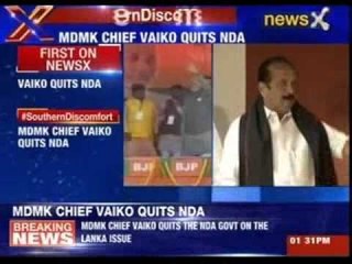 MDMK chief Vaiko quits NDA