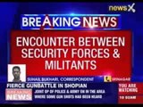 Encounter between security forces and militants in Shopian district