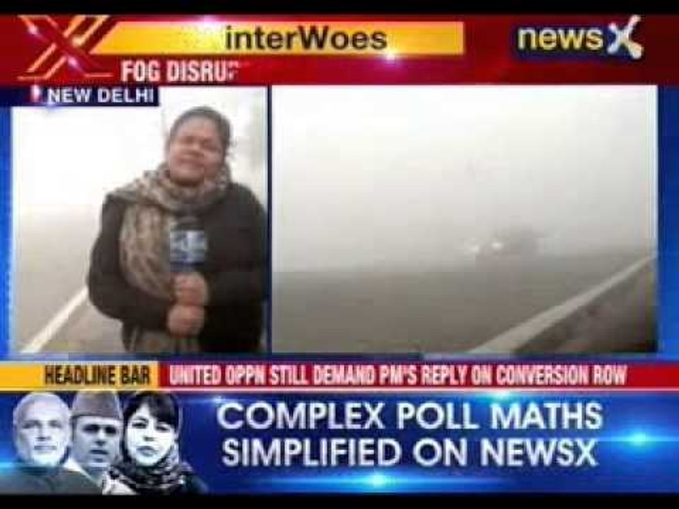 Dense fog envelops Delhi; 3 dozen flights hit, trains running late