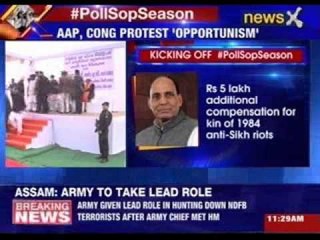 #PollSopSeason: Rajnath Singh 'delivers' on Modi's promise