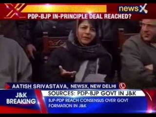 BJP-PDP reach consensus over government formation in J&K
