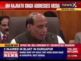 Home Minister Rajnath Singh addresses media