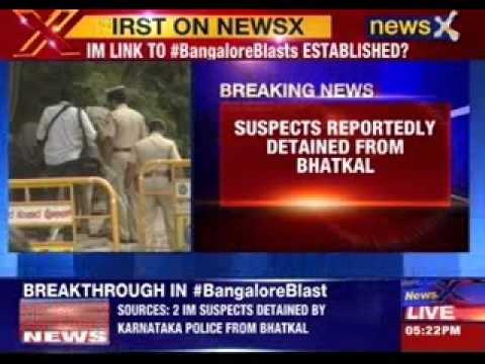 Bangalore blast suspect reportedly detained from Bhatkal