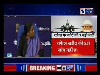 Arun Jaitley & Nirmala Sitharaman's Joint Press Conference Briefing on Rafale