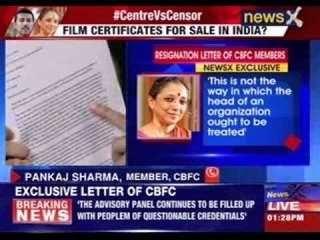 NewsX accesses exclusive resignation letter of CBFC members