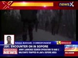 Terrorists holed up in Sopore area in Kashmir