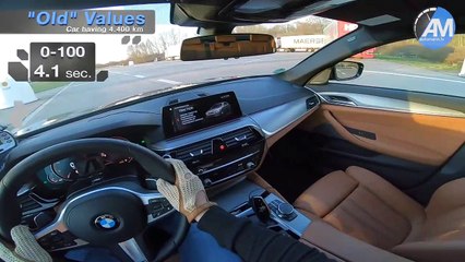 فيديو.. سرعة هائلة للسيارة بي إم دبليو M550i