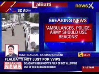 SC admits Delhi government’s plea on red beacon
