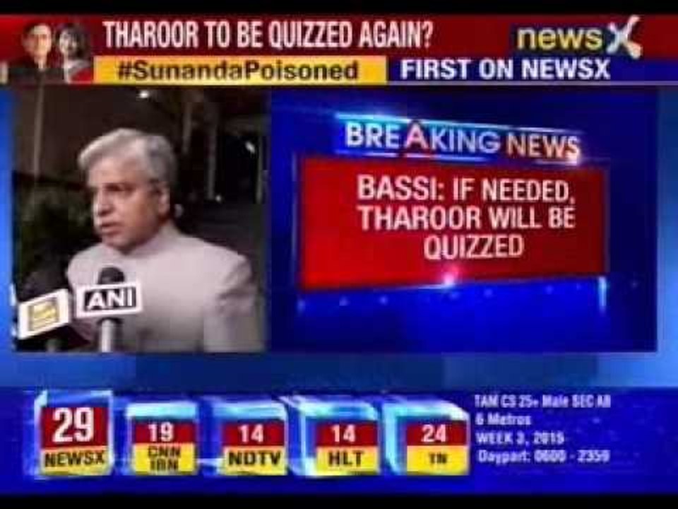 Sunanda Pushkar case: Delhi Police says if needed, Tharoor will be quizzed