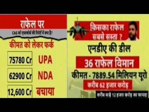Rafale Deal CAG Report in parliament; राज्यसभा में राफेल पर CAG की रिपोर्ट पेश; Rafale fighter jets