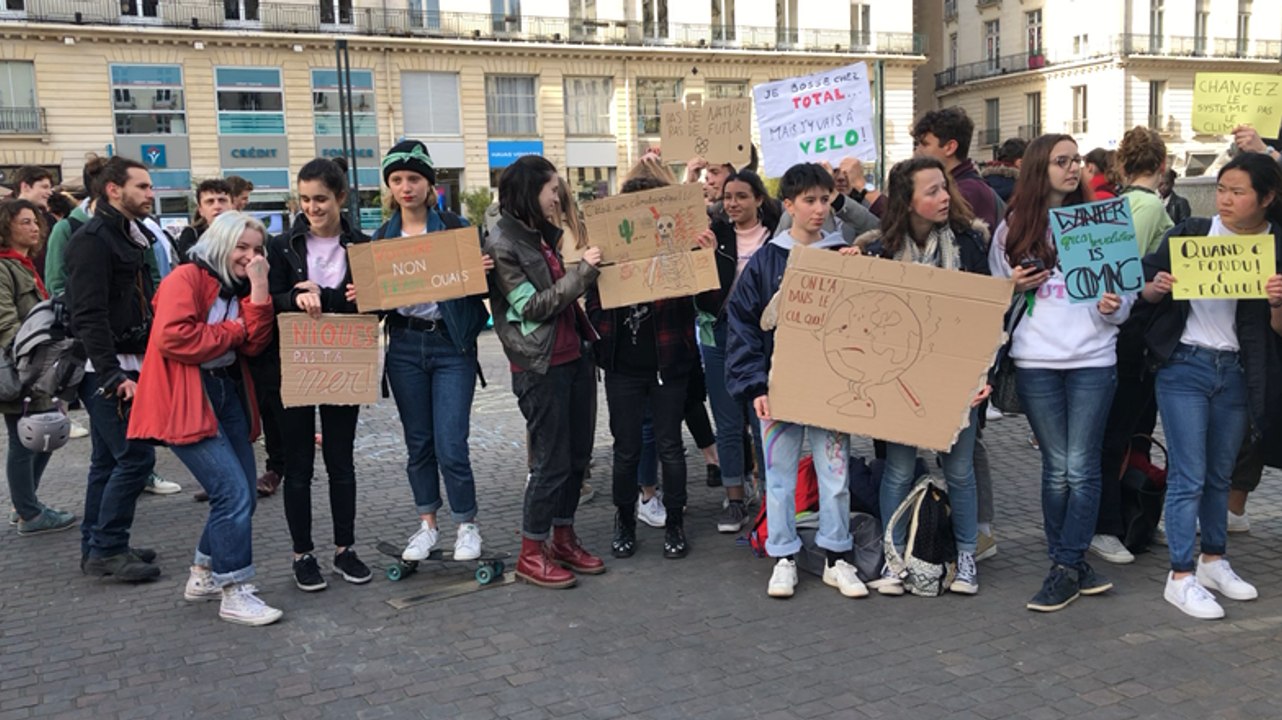 Manif des lycéens pour le climat