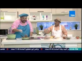 مطبخ 10/10 - الشيف أيمن عفيفي - طريقة عمل طاجن الكوارع بالبسلة والجزر