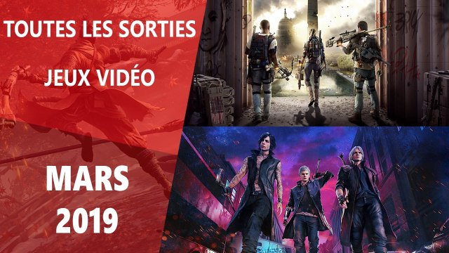 CALENDRIER | LES SORTIES JEUX VIDÉO MARS 2019