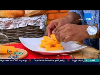 صباح الورد - فقرة تويقة مع محمد بطران - مكعبات الشيدر مع توست الشيكولاتة