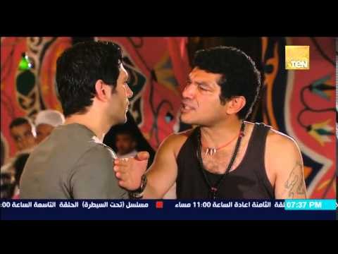 مواجهة ساخنة بين حسن الرداد وباسم سمرة بسبب نوسة هيفاء وهبي .. الحلقة الـ 8 من مولد وصاحبه غايب